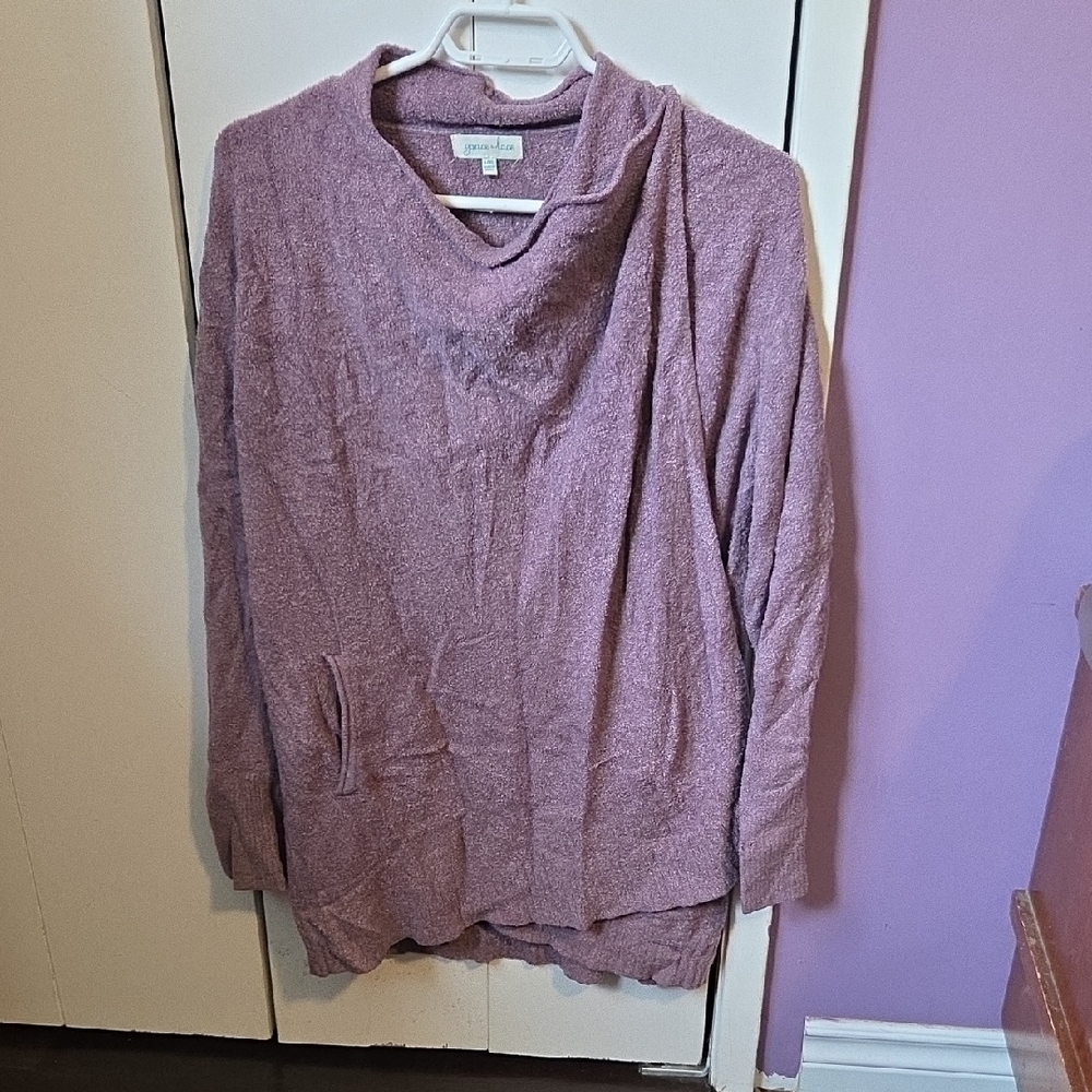 Grace & Lace Lavender Knit Top